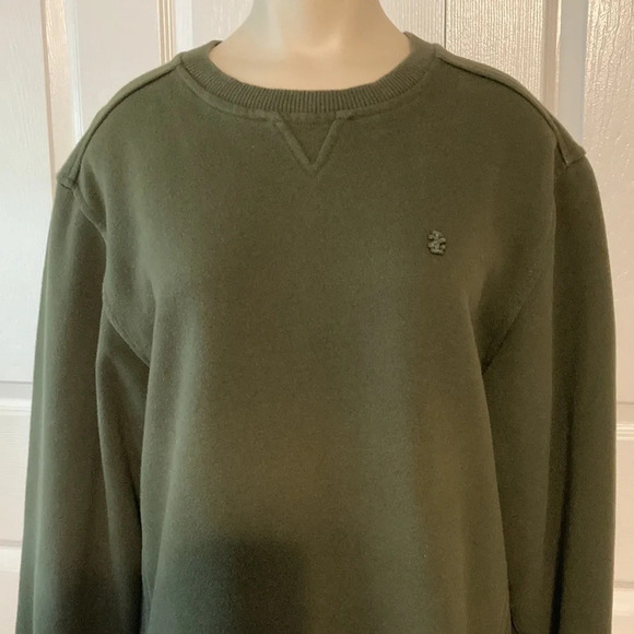 IZOD Green Crew Neck Sweatshirt M - Picture 2 of 16